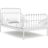  Produživi okvir za krevet bijeli metalni 80 x 130/200 cm | shoptok.hr