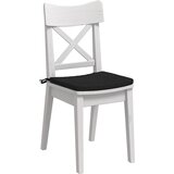  Jastučići za sjedenje 4 pcs Crna 40 x 40 x 3 cm tkanina | shoptok.hr