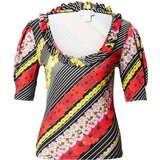 Warehouse Majica rumena / pastelno lila / rdeča / črna | Shoptok.si