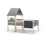 Marckeric Zeleni dječji krevet od masivnog bora u obliku kućice/podignuti 90x190 cm Mint – | shoptok.hr
