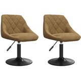  Okretne blagovaonske stolice 2 pcs Smeđa 46 x 44 x 77.5 cm | shoptok.hr