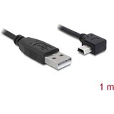 Delock USB kabel USB 2.0 USB-A vtič\, USB-mini-B vtič 1.00 m črna 82681, (20417396) | Shoptok.si
