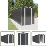  The Living Store Vrtna lopa antracitna 192x606x223 cm pocinkano jeklo - Vrtna Lopa, (21745179) Cene