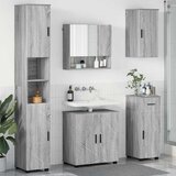 vidaXL Set namještaja za kupaonicu s ladicama 5 pcs Sivi hrast sonoma | shoptok.hr