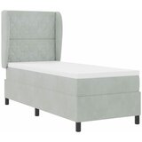 Krevet s opruga kutije Svijetlo siva 200 x 80 cm Baršun | Eponuda.com