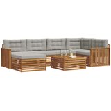  Set vanjskih sofa 7 kom. Prirodna i svijetlo siva | shoptok.hr