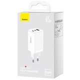 Baseus Pretvornik USB - 220V 65W USB 2x Tip C 1x Tip A GaN5 ProQuickCharger bel | Shoptok.si