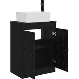  Kupaonski umivaonik s sudoperom Crna 54 x 35 x 83 cm | Eponuda.ba