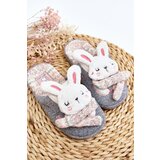 Boto Children's slippers with thick sole gray rabbits Dasca | ePonuda.com