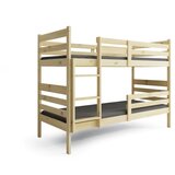 BMS Dječji drveni krevet na kat Eryk s ladicom 190x90 cm, svijetlo drvo, s madracima od PE pjene 8 cm | shoptok.hr