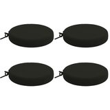  Jastučići za sjedenje SOEST 4 kom. 100% poliester Crna - Crna 35 x 35 x 7 cm Poliester | shoptok.hr