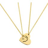 IZMAEL Ogrlice Duo Heart - Zlata | Shoptok.si