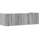  Zidna polica siva boja hrasta 100x35x30,5 cm konstruirano drvo | shoptok.hr
