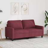  Dvosjed od tkanine crvena boja vina 140 cm | shoptok.hr