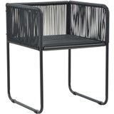  7-dijelni vrtni blagovaonski set od PVC ratana crno-smeđi | shoptok.hr