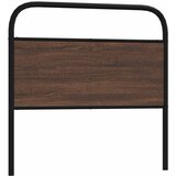  Zamjensko uzglavlje smeđa boja hrasta 90 cm čelik i konstruirano drvo | Eponuda.com