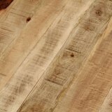  Klubska mizica masivni neobdelani mangov les 65x32 cm | Shoptok.si