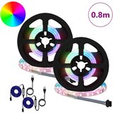 LED traka S LED lampica 4 pcs Crna i prozirna 40 x 0 8 x 0 3 cm | shoptok.hr