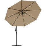  Konzolni vrtni suncobran s aluminijskim stupom 350 cm smeđesivi | shoptok.hr