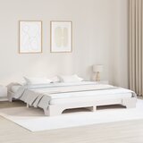 vidaXL okvir kreveta Bijeli Drvo 200 x 200 cm Čvrst | shoptok.hr