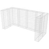  Gabionska ograda za tri kante za otpad od čelika 250x100x120 cm | shoptok.hr