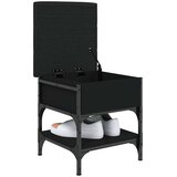  Klupa za cipele crna 42 x 42 x 45 cm od konstruiranog drva | Eponuda.com