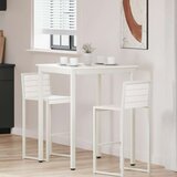  Barska miza Bela 80 x 80 x 105 cm Masivno borovo les, (5000268666) | Shoptok.si