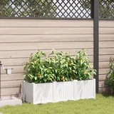 Vrtna sadilica Bijela Plastika 120 x 40 x 37.5 cm Sadilice