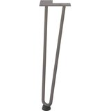  Noge s ukosnicama za stolić za kavu 4 kom. Prirodni čelik 42 cm Puni čelik | shoptok.hr