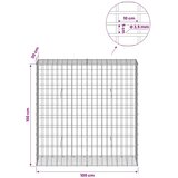  Gabion s žicom debljine 3 5 mm i mrežom 5x10 cm 100x30x100 cm - 30 cm 100 cm 100 cm | shoptok.hr