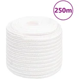 vidaXL Vrv za čoln popolnoma bela 16 mm 250 m polipropilen
