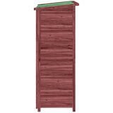  Vrtno spremište za alat boja kave 83x57x140 cm masivna borovina | shoptok.hr