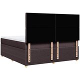  Krevet s oprugama i madracem tamnosmeđi 200x200 cm od tkanine | shoptok.hr