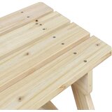  Stol za piknik za 4 djece s otvorom za suncobran od jelovine | shoptok.hr