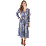 Isla Bonita By Sigris Dolge obleke Dolga Midi Obleka Modra Cene