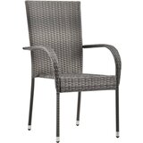  5-dijelni vrtni blagovaonski set sivo-crni | shoptok.hr