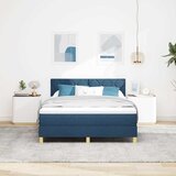  Krevet s opruga kutije s jastukom Plava 160 x 200 cm tkanina | shoptok.hr