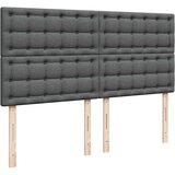 vidaXL Otomanski krevet s madracem i LED tamnosivi 160x200cm tkanine | shoptok.hr