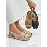Resti Women's espadrille sandals with rhinestones Belle Sparkle | Shoptok.si