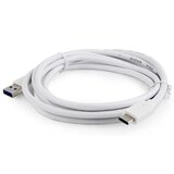 Gembird CCP-USB3-AMCM-6-W usb 3.0 am to type-c cable (am/cm), 1.8 m, white kabal | Eponuda.com