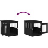 Namještaj za pseću kabinu crni hrast 55x75x65 cm inženjerski drvo | shoptok.hr