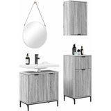  Set namještaja za kupaonicu s ladicama 3 pcs Sivi hrast sonoma | shoptok.hr