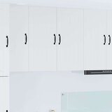 vidaXL Stenska kuhinjska omarica Bela 80 x 31 x 80 cm Konstruiran les | Shoptok.si