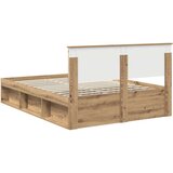  Okvir za krevet Umjetnička hrastovina 135 x 190 cm | shoptok.hr