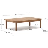 Kave Home Stolić za kavu od masivnog eukaliptusa u prirodnoj boji 89x140 cm Sacova – | shoptok.hr