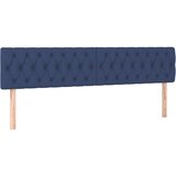 Maison Chic Posteljno vzglavje - Vzglavna omarica 2 kosa modro 90x7x78/88 cm blago, (22077555) | Shoptok.si