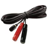 Mystim Adapter Wire Round Plug to 4mm Banana Plug Junction Female 160cm