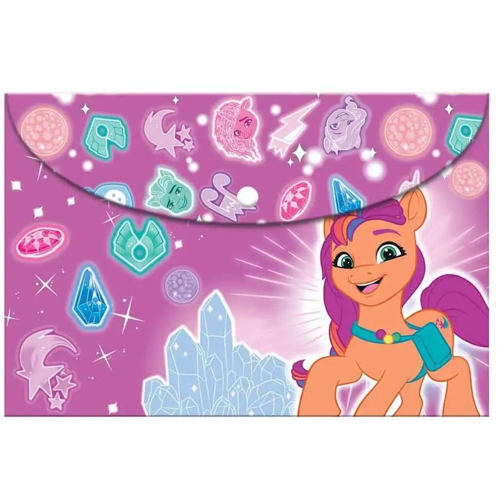 Luna Moj mali poni plastična mapa s gumbom za dokumente, A4 veličina | shoptok.hr