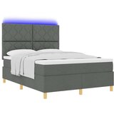 Box Postelja z vzmetnico z vzmetnico Temno siva 160 x 200 cm blago, (5000126734) | Shoptok.si
