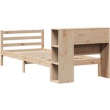 vidaXL Knjižna postelja brez vzmetnice 100x200 cm trdna borovina | Shoptok.si